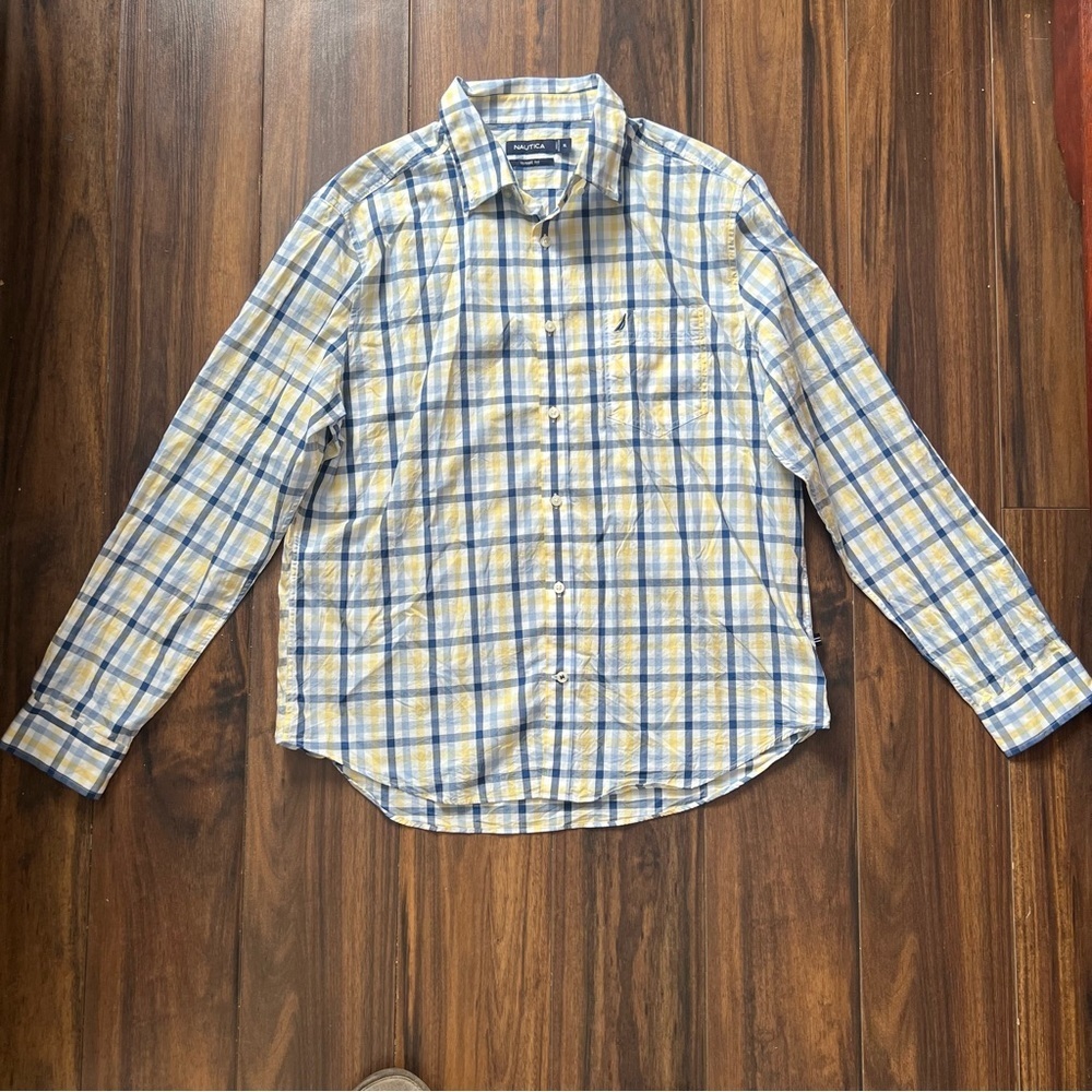 Nautica Plaid Button-Up Shirt – Classic Fit – Size XL - Picture 2 of 11